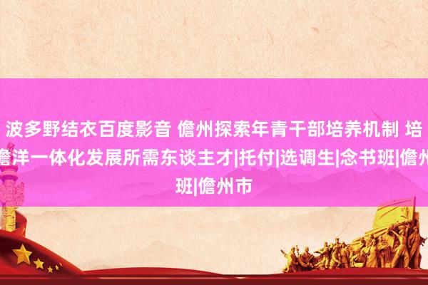 波多野结衣百度影音 儋州探索年青干部培养机制 培养儋洋一体化发展所需东谈主才|托付|选调生|念书班|儋州市
